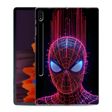 Силиконовый чехол на Samsung Galaxy Tab S7 Plus с принтом Spiderman Человек паук
