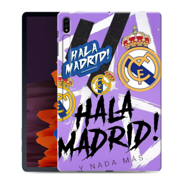Силиконовый чехол на Samsung Galaxy Tab S7 Plus с принтом Real Madrid Реал Мадрид