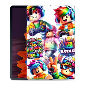 Силиконовый чехол на Samsung Galaxy Tab S7 Plus с принтом Roblox Роблокс