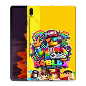 Силиконовый чехол на Samsung Galaxy Tab S7 Plus с принтом Roblox Роблокс