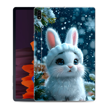 Силиконовый чехол на Samsung Galaxy Tab S7 Plus с принтом Новый год