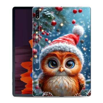 Силиконовый чехол на Samsung Galaxy Tab S7 Plus с принтом Новый год