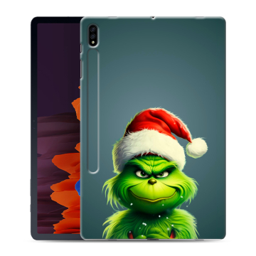 Силиконовый чехол на Samsung Galaxy Tab S7 Plus с принтом Новый год