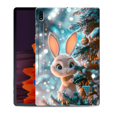 Силиконовый чехол на Samsung Galaxy Tab S7 Plus с принтом Новый год