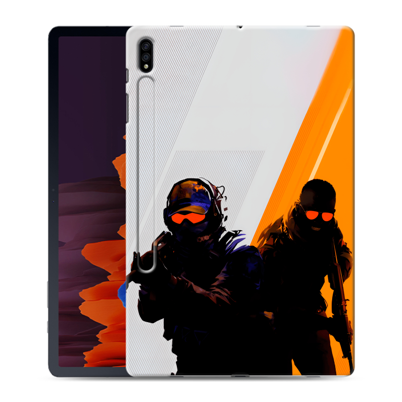 Силиконовый чехол на Samsung Galaxy Tab S7 Plus с принтом Контер страйк Counter strike Силиконовый чехол на Samsung Galaxy Tab S7 Plus с принтом Контер страйк Counter strike