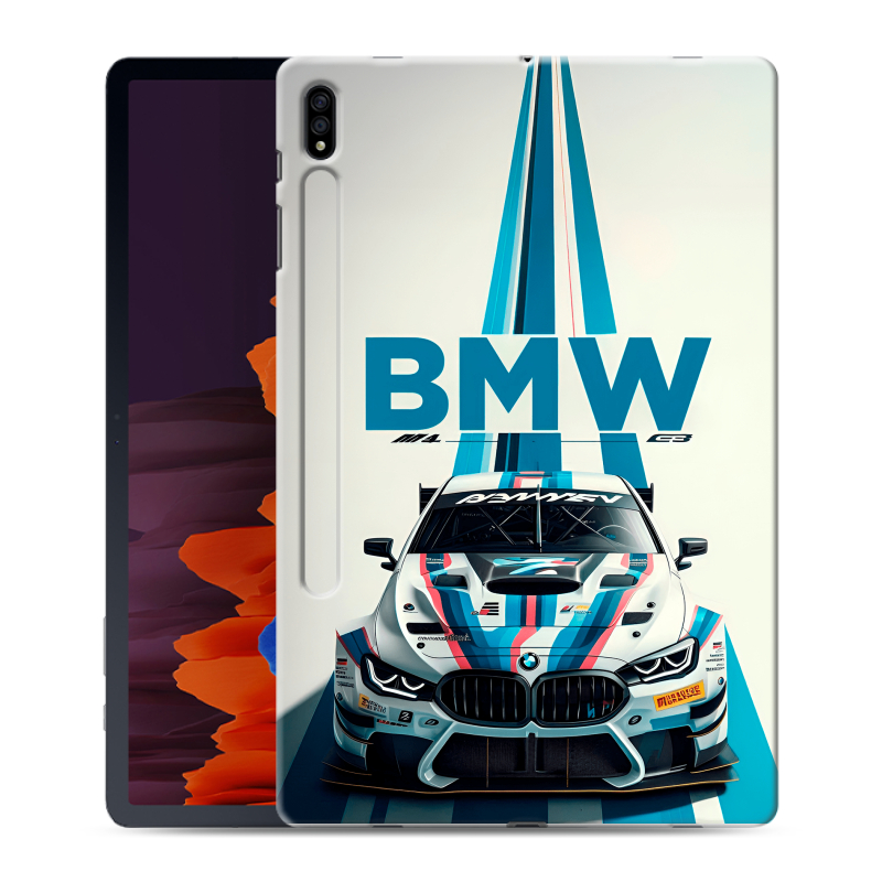 Силиконовый чехол на Samsung Galaxy Tab S7 Plus с принтом БМВ BMW Силиконовый чехол на Samsung Galaxy Tab S7 Plus с принтом БМВ BMW