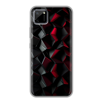 Силиконовый чехол на Realme C11 с принтом Абстракция