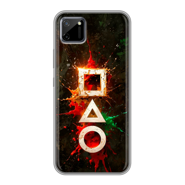 Силиконовый чехол на Realme C11 с принтом Squid Game Игра кальмара