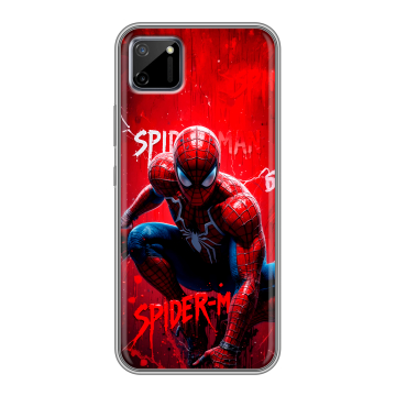 Силиконовый чехол на Realme C11 с принтом Spiderman Человек паук Силиконовый чехол на Realme C11 с принтом Spiderman Человек паук