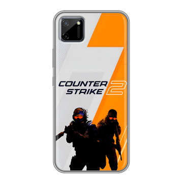 Силиконовый чехол на Realme C11 с принтом Counter Strike
