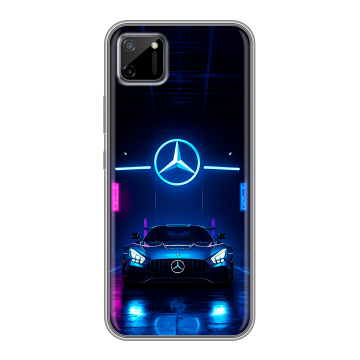 Силиконовый чехол на Realme C11 с принтом Mercedes Мерседес