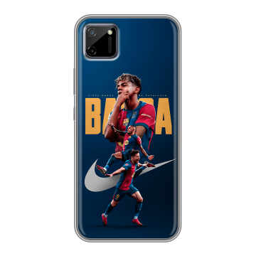 Силиконовый чехол на Realme C11 с принтом Барселона Barca Yamal 