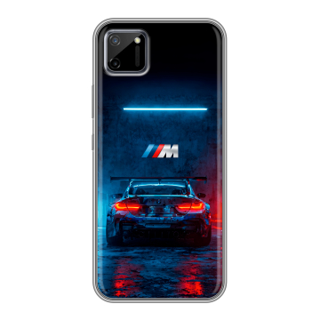 Силиконовый чехол на Realme C11 с принтом BMW БМВ