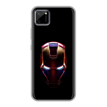 Силиконовый чехол на Realme C11 с принтом IronMan Железный человек