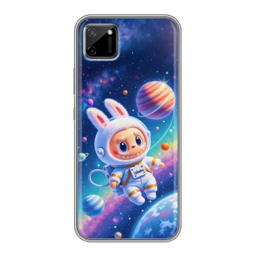 Силиконовый чехол на Realme C11 с принтом Labubu Лабубу