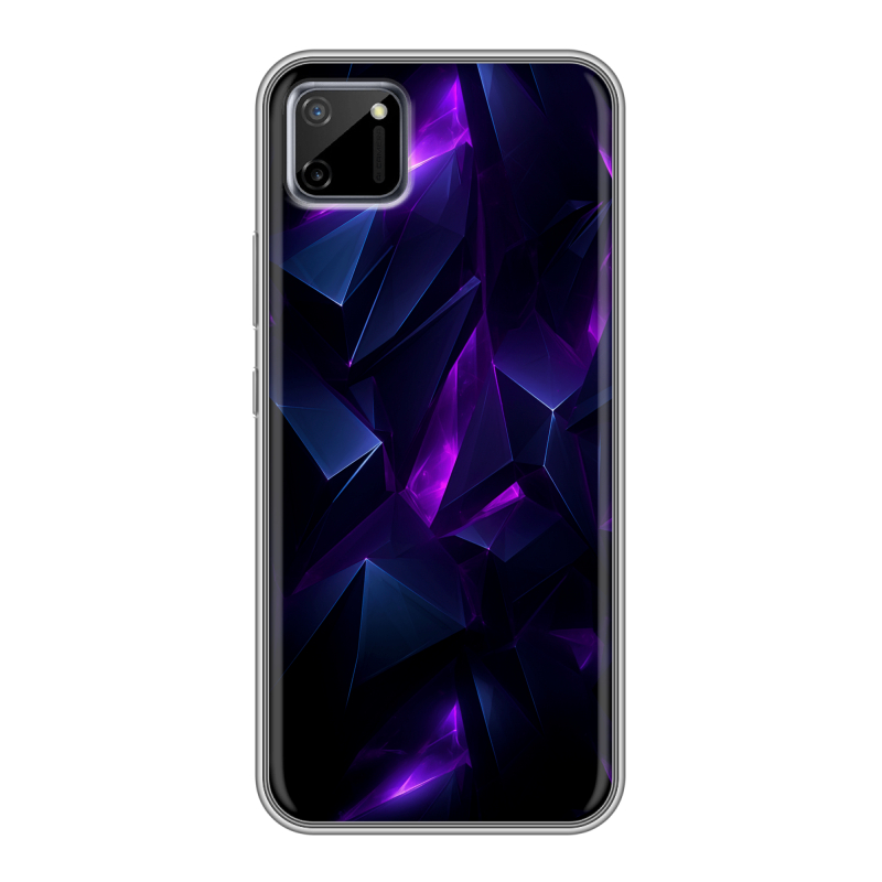 Силиконовый противоударный чехол на Realme C11 с принтом Абстракиция Силиконовый противоударный чехол на Realme C11 с принтом Абстракиция