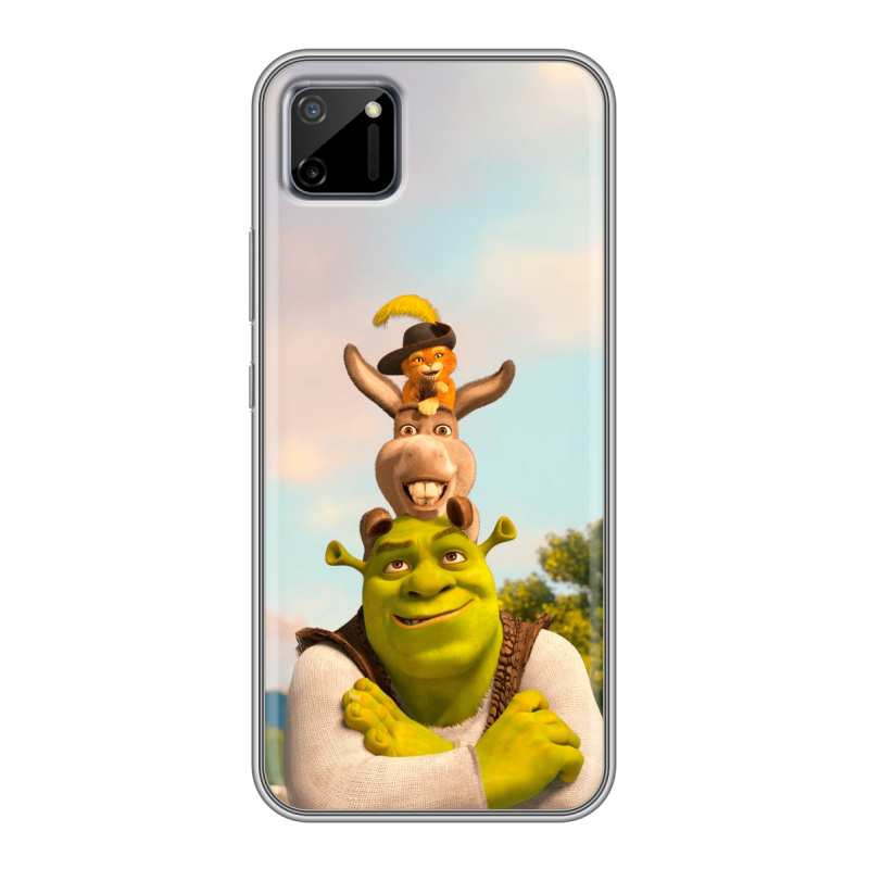 Силиконовый чехол на Realme C11 с принтом Шрек Shrek Силиконовый чехол на Realme C11 с принтом Шрек Shrek