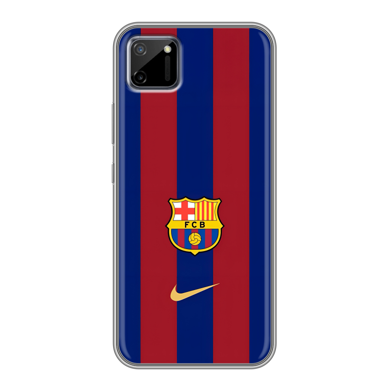 Силиконовый чехол на Realme C11 с принтом Барселона Barcelona Силиконовый чехол на Realme C11 с принтом Барселона Barcelona