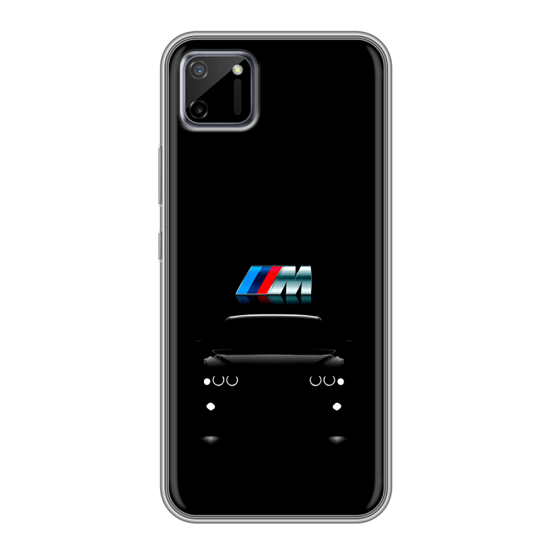 Силиконовый противоударный чехол на Realme C11 с принтом БМВ BMW Силиконовый противоударный чехол на Realme C11 с принтом БМВ BMW
