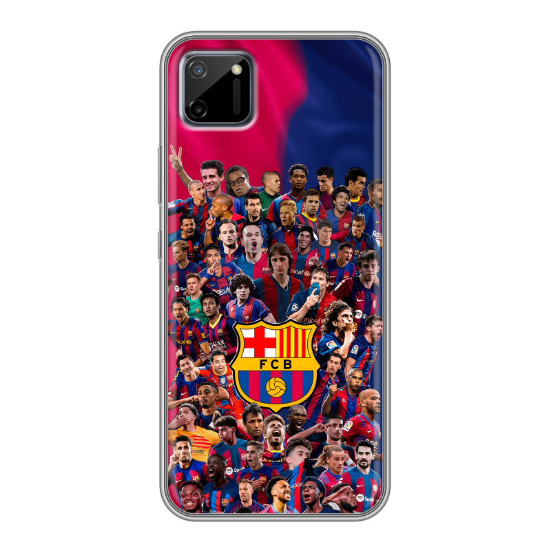 Силиконовый чехол на Realme C11 с принтом Барселона Barcelona Силиконовый чехол на Realme C11 с принтом Барселона Barcelona