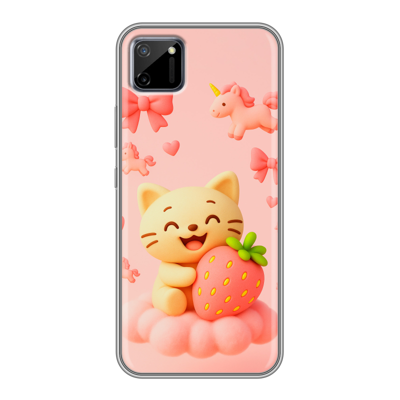 Силиконовый чехол на Realme C11 с принтом для девочек Силиконовый чехол на Realme C11 с принтом для девочек