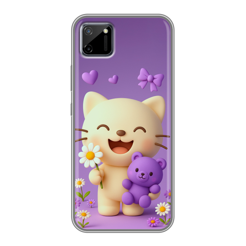 Силиконовый чехол на Realme C11 с принтом для девочек Силиконовый чехол на Realme C11 с принтом для девочек