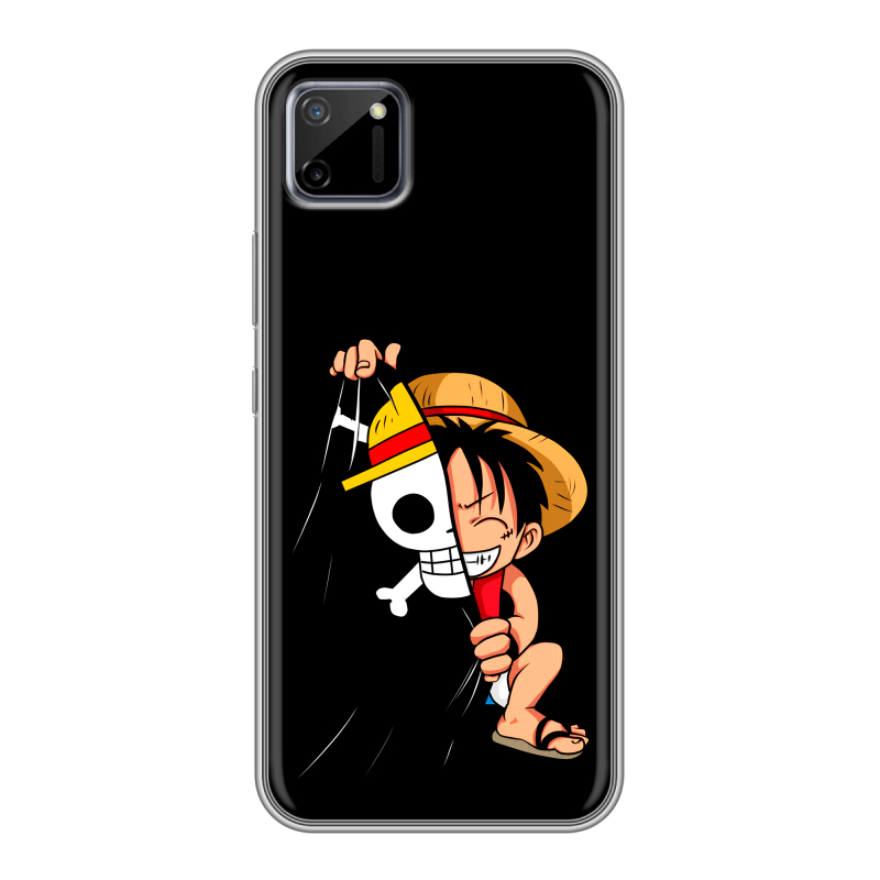 Силиконовый противоударный чехол на Realme C11 с принтом One Piece Ван Пис Силиконовый противоударный чехол на Realme C11 с принтом One Piece Ван Пис