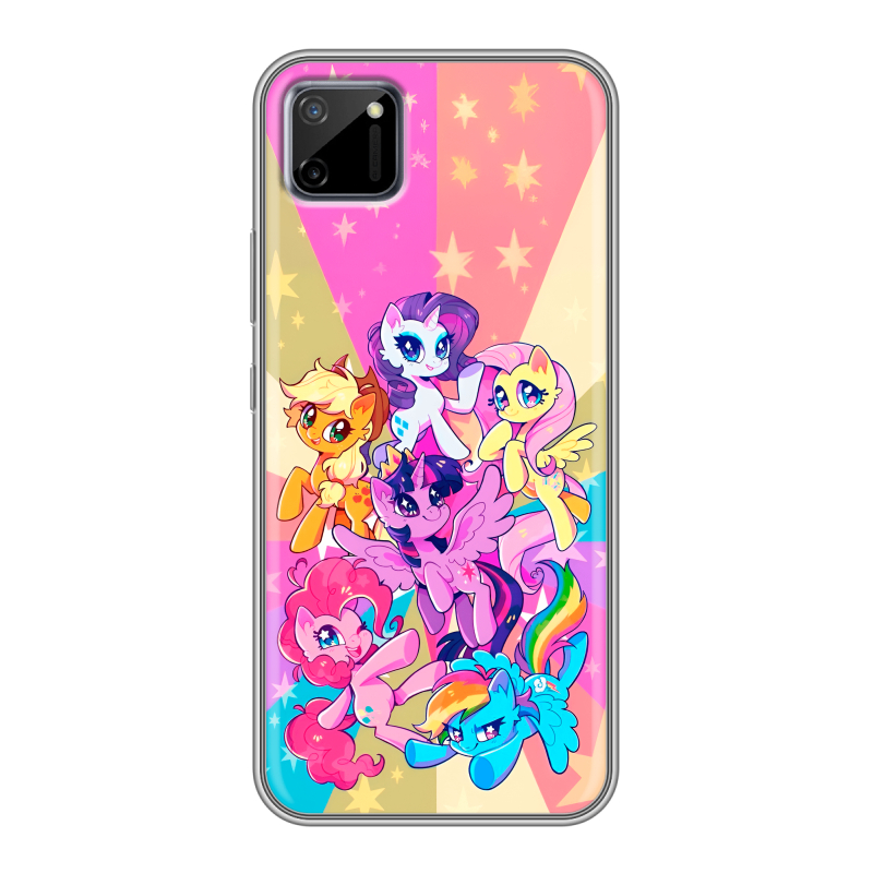 Силиконовый чехол на Realme C11 с принтом My little pony Дружба чудо Силиконовый чехол на Realme C11 с принтом My little pony Дружба чудо