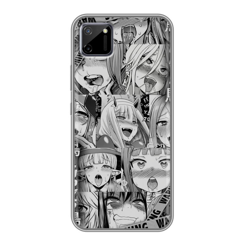 Силиконовый чехол на Realme C11 с принтом Ahegao Ахегао Аниме Силиконовый чехол на Realme C11 с принтом Ahegao Ахегао Аниме
