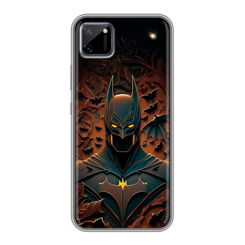 Силиконовый чехол на Realme C11 с принтом Batman Бэтмен Силиконовый чехол на Realme C11 с принтом Batman Бэтмен