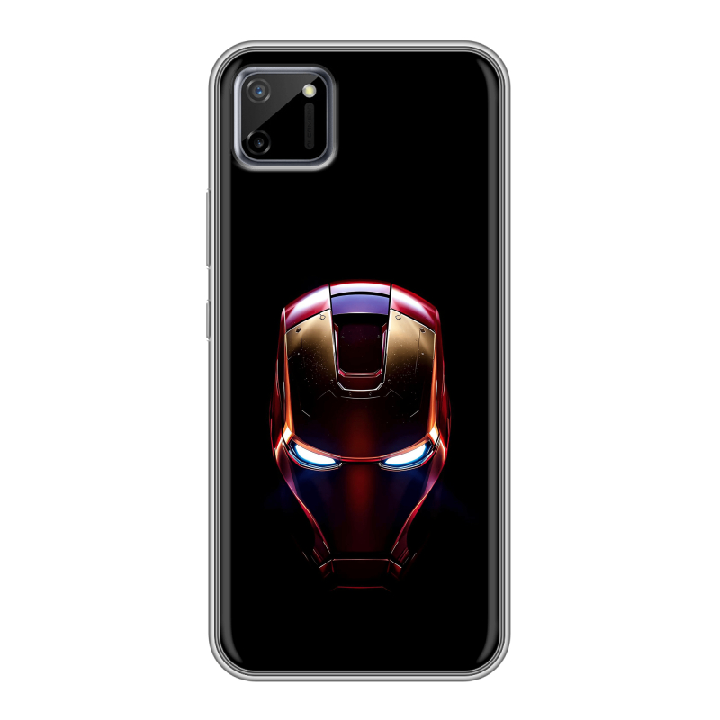 Силиконовый чехол на Realme C11 с принтом IronMan Железный человек Силиконовый чехол на Realme C11 с принтом IronMan Железный человек