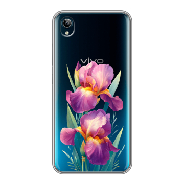 Силиконовый чехол на Vivo Y91C с принтом Цветы орхидеи