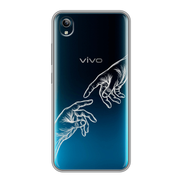 Силиконовый чехол на Vivo Y91C с принтом Сотворение мира