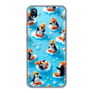 Силиконовый чехол на Vivo Y91C с принтом Новый год