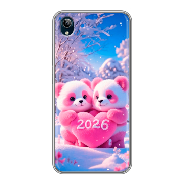 Силиконовый чехол на Vivo Y91C с принтом Новый год