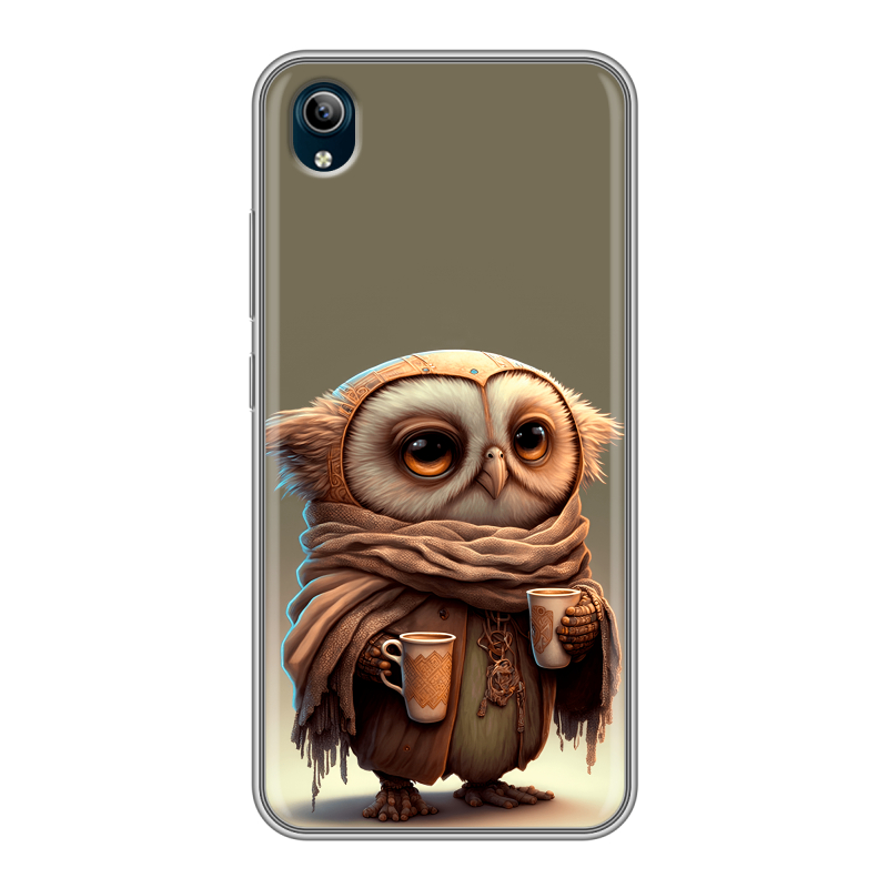 Силиконовый чехол на Vivo Y91C с принтом Сова Силиконовый чехол на Vivo Y91C с принтом Сова