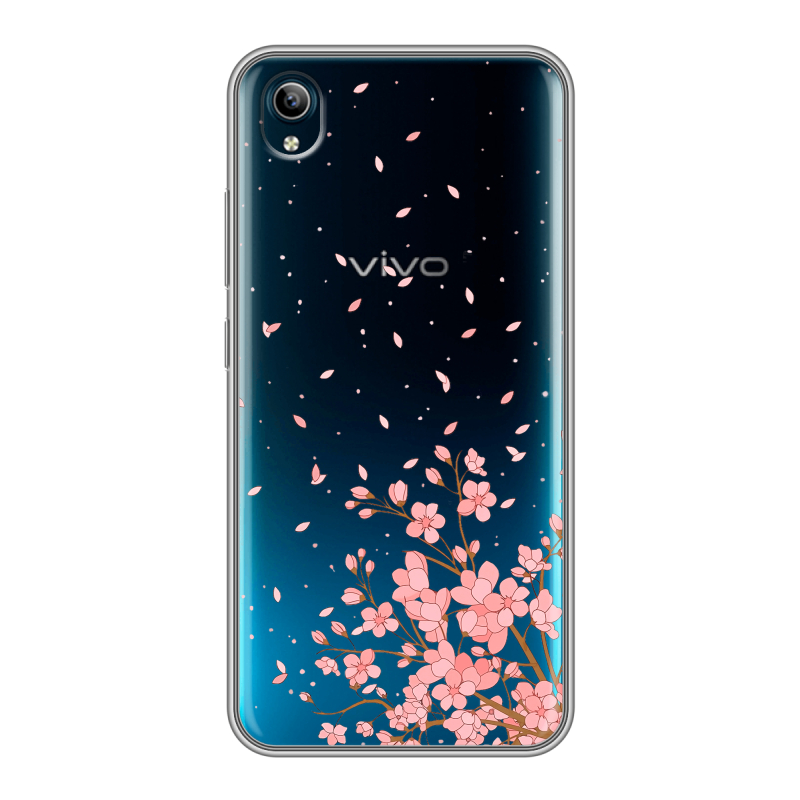 Силиконовый чехол на Vivo Y91C с принтом Ветка сакуры Силиконовый чехол на Vivo Y91C с принтом Ветка сакуры