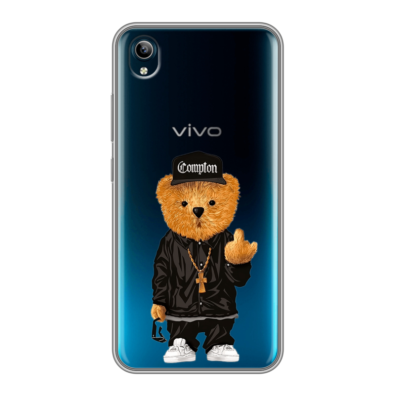 Силиконовый чехол на Vivo Y91C с принтом Мишка Силиконовый чехол на Vivo Y91C с принтом Мишка