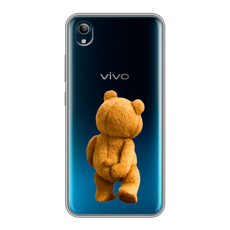 Силиконовый чехол на Vivo Y91C с принтом Медведь Силиконовый чехол на Vivo Y91C с принтом Медведь