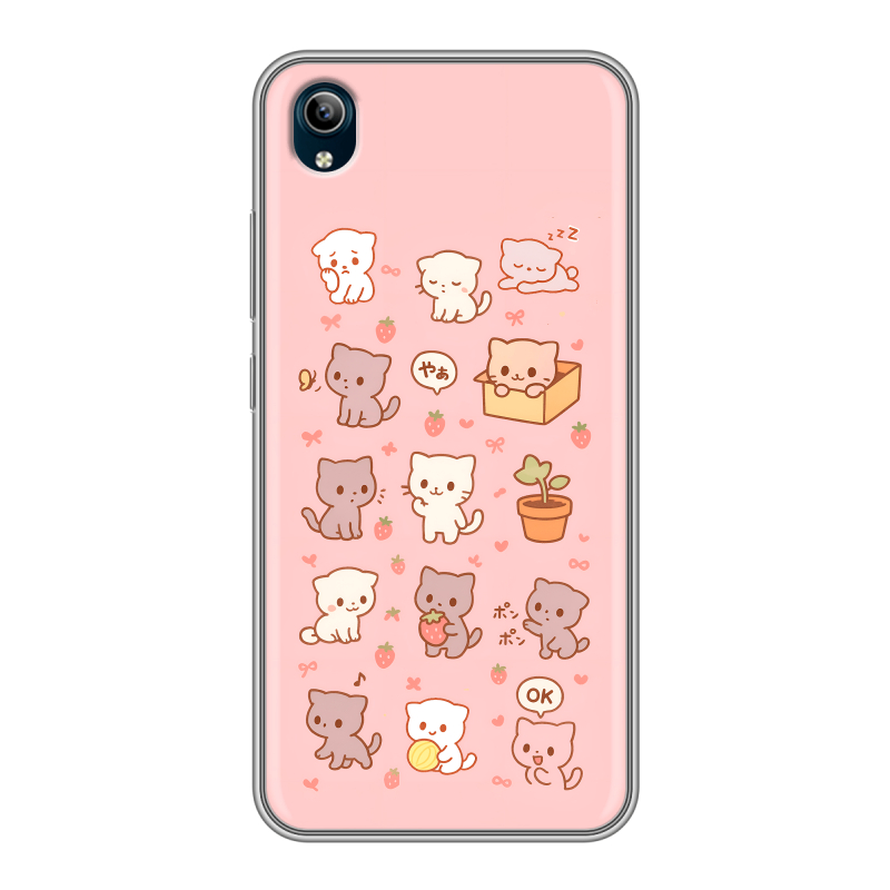 Силиконовый чехол на Vivo Y91C с принтом Hello Kitty Хелоу Кити Силиконовый чехол на Vivo Y91C с принтом Hello Kitty Хелоу Кити