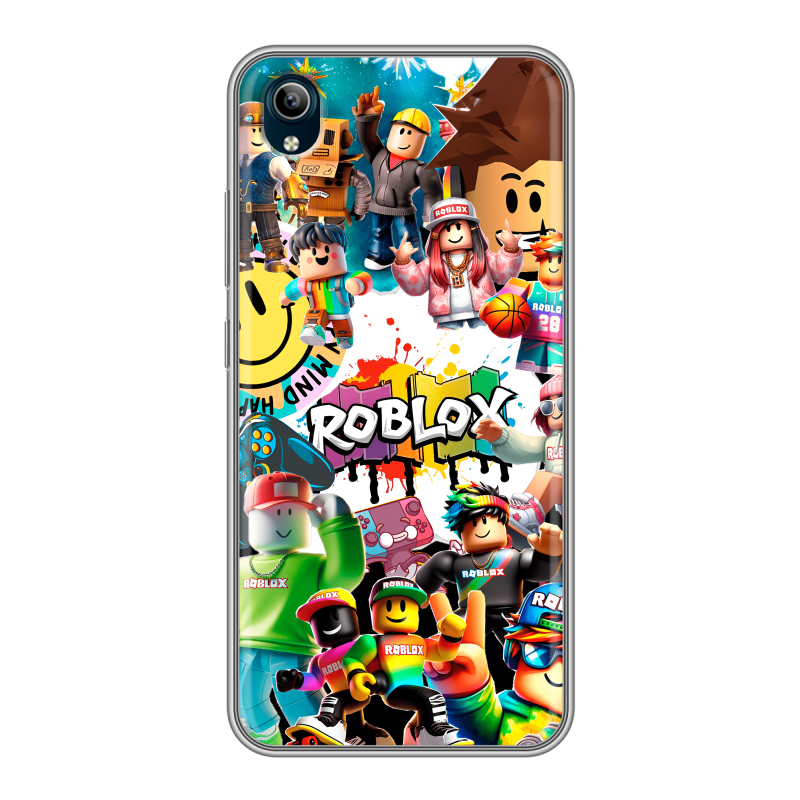 Силиконовый чехол на Vivo Y91C с принтом Roblox Роблокс Силиконовый чехол на Vivo Y91C с принтом Roblox Роблокс
