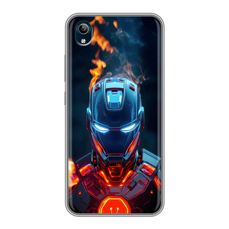 Силиконовый чехол на Vivo Y91C с принтом IronMan Железный человек Силиконовый чехол на Vivo Y91C с принтом IronMan Железный человек