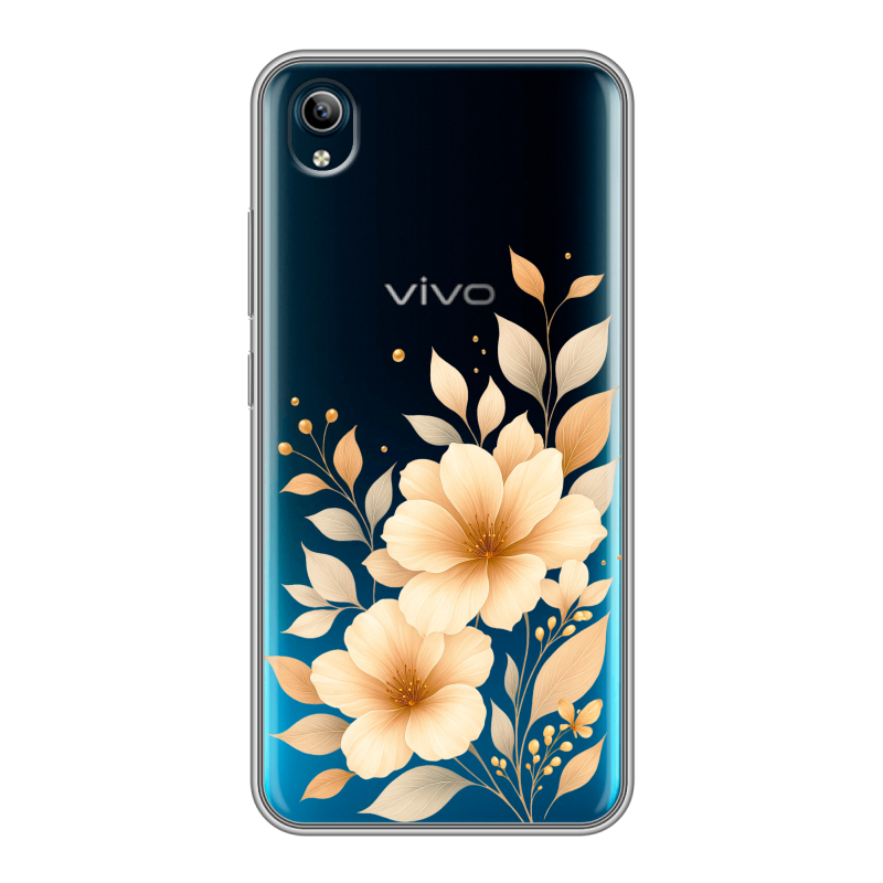 Силиконовый противоударный чехол на Vivo Y91C с принтом для девушки Силиконовый противоударный чехол на Vivo Y91C с принтом для девушки