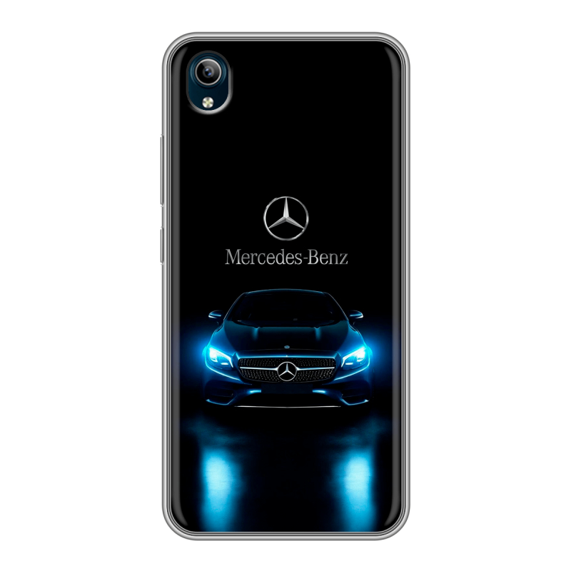 Силиконовый чехол на Vivo Y91C с принтом Mercedes Мерседес Силиконовый чехол на Vivo Y91C с принтом Mercedes Мерседес