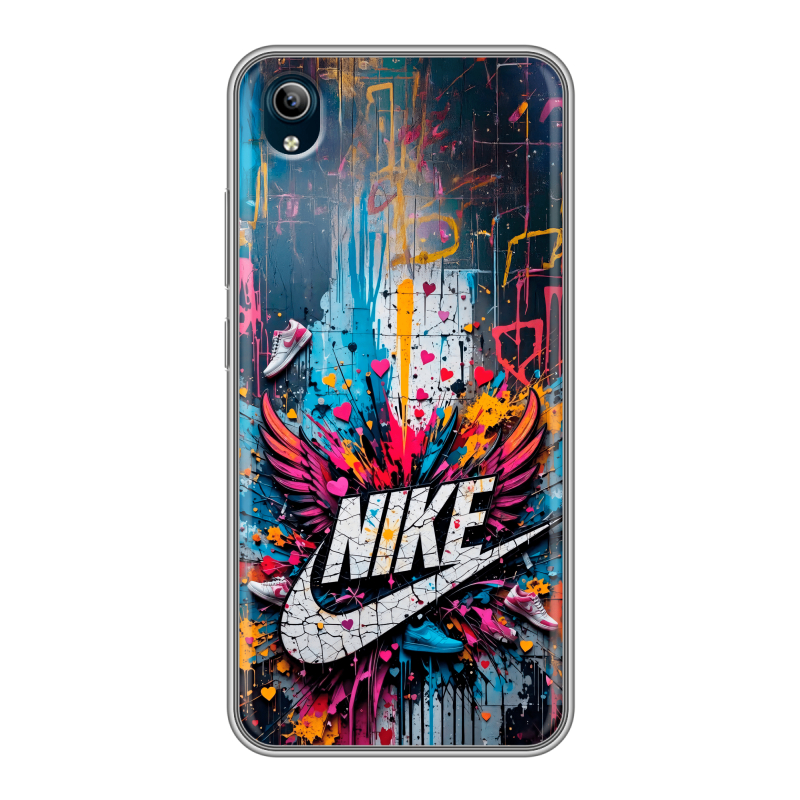 Силиконовый чехол на Vivo Y91C с принтом Nike Найк Силиконовый чехол на Vivo Y91C с принтом Nike Найк