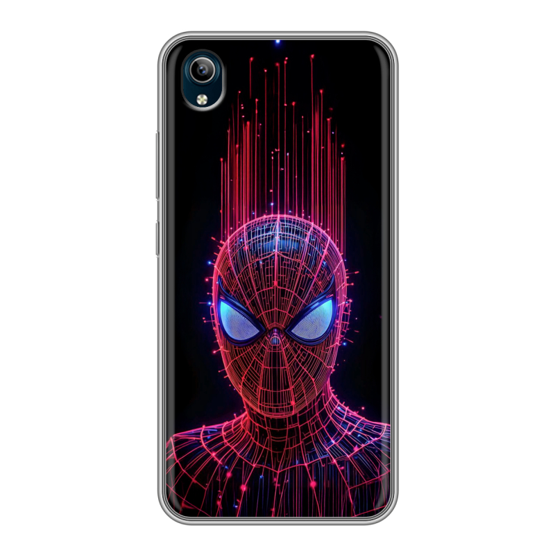 Силиконовый противоударный чехол на Vivo Y91C с принтом Spiderman Человек паук Силиконовый противоударный чехол на Vivo Y91C с принтом Spiderman Человек паук