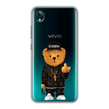 Силиконовый чехол на Vivo Y1S с принтом Мишка