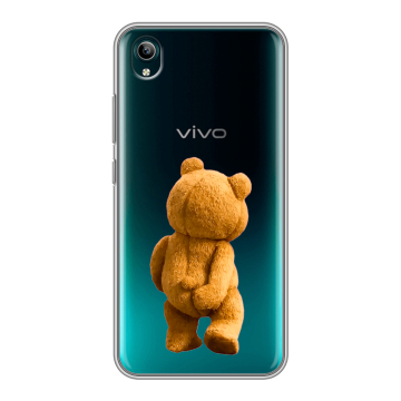 Силиконовый чехол на Vivo Y1S с принтом Медведь