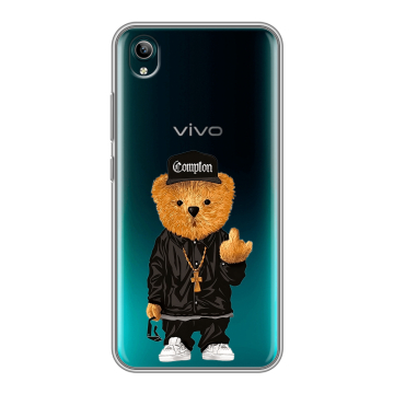 Силиконовый чехол на Vivo Y1S с принтом Плюшевый медведь