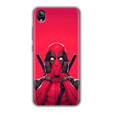 Силиконовый чехол на Vivo Y1S с принтом Дедпул Deadpool